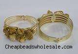 CGB822 30*68mm - 30*70mm druzy agate gemstone bangles wholeasale