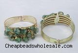 CGB827 30*68mm - 30*70mm druzy agate gemstone bangles wholeasale