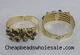 CGB845 30*68mm - 30*70mm druzy agate gemstone bangles wholeasale