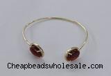 CGB860 10*14mm oval agate gemstone bangles wholesale