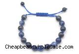 CGB8779 8mm,10mm round sodalite adjustable macrame bracelets