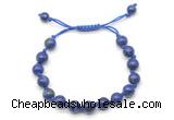 CGB8780 8mm,10mm round lapis lazuli adjustable macrame bracelets