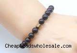 CGB8838 8mm, 10mm brecciated jasper & drum hematite power beads bracelets