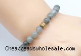 CGB8849 8mm, 10mm labradorite & drum hematite power beads bracelets