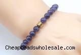 CGB8854 8mm, 10mm amethyst & drum hematite power beads bracelets