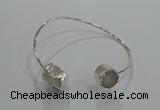 CGB888 12mm - 14*15mm freeform druzy agate gemstone bangles