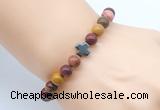 CGB8905 8mm, 10mm mookaite & cross hematite power beads bracelets