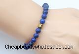 CGB9242 8mm, 10mm lapis lazuli & drum hematite power beads bracelets