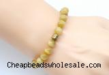 CGB9274 8mm, 10mm golden tiger eye & drum hematite power beads bracelets