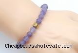 CGB9302 8mm, 10mm matte amethyst & drum hematite power beads bracelets