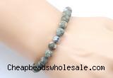 CGB9320 8mm, 10mm matte rhyolite & drum hematite power beads bracelets