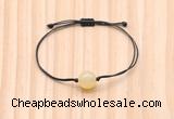 CGB9915 Fashion 12mm honey jade adjustable bracelet jewelry