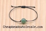 CGB9916 Fashion 12mm green aventurine adjustable bracelet jewelry