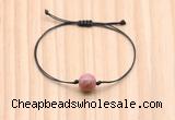 CGB9922 Fashion 12mm pink wooden jasper adjustable bracelet jewelry