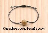 CGB9927 Fashion 12mm picture jasper adjustable bracelet jewelry