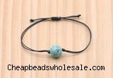 CGB9930 Fashion 12mm blue sea sediment jasper adjustable bracelet jewelry