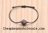 CGB9943 Fashion 12mm rhodonite gemstone adjustable bracelet jewelry