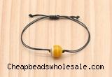 CGB9955 Fashion 12mm yellow banded agate adjustable bracelet jewelry