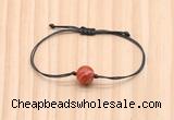 CGB9957 Fashion 12mm red banded agate adjustable bracelet jewelry