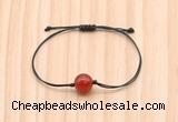 CGB9964 Fashion 12mm red agate adjustable bracelet jewelry