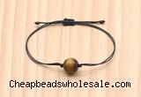 CGB9968 Fashion 12mm yellow tiger eye adjustable bracelet jewelry