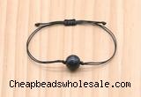 CGB9970 Fashion 12mm blue tiger eye adjustable bracelet jewelry