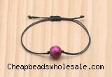 CGB9971 Fashion 12mm red tiger eye adjustable bracelet jewelry