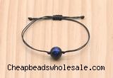 CGB9973 Fashion 12mm blue tiger eye adjustable bracelet jewelry