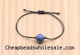 CGB9977 Fashion 12mm blue spot stone adjustable bracelet jewelry