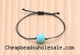 CGB9981 Fashion 12mm amazonite gemstone adjustable bracelet jewelry