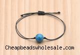 CGB9982 Fashion 12mm apatite gemstone adjustable bracelet jewelry