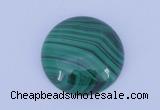 CGC15 20pcs 4mm flat round natural malachite gemstone cabochons