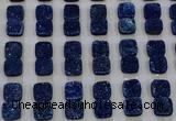 CGC229 12*12mm square druzy quartz cabochons wholesale