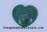 CGC34 5pcs 15*15mm heart natural malachite gemstone cabochons