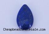 CGC46 14*22mm flat teardrop natural lapis lazuli gemstone cabochons