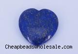 CGC49 25*25mm heart natural lapis lazuli gemstone cabochons