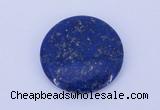 CGC50 6*28mm flat round natural lapis lazuli gemstone cabochons