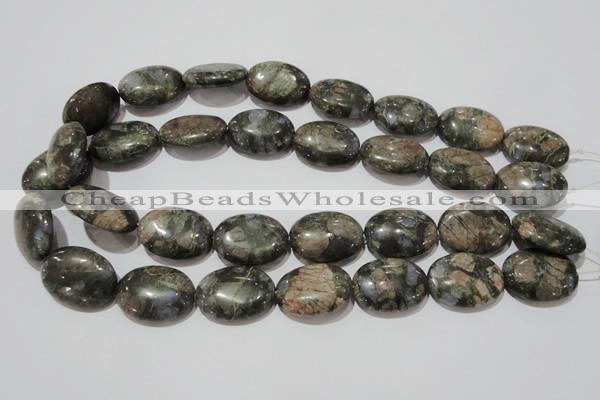 CGE135 15.5 inches 18*25mm oval glaucophane gemstone beads