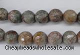 CGG12 15.5 inches 8mm faceted round ghost gemstone beads wholesale