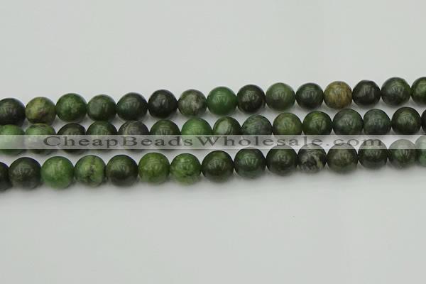 CGJ404 15.5 inches 12mm round green jade beads wholesale