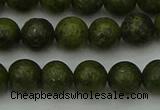 CGJ452 15.5 inches 8mm round green jasper beads wholesale