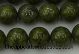 CGJ454 15.5 inches 12mm round green jasper beads wholesale