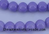 CGL800 10PCS 16 inches 4mm round heated glass pearl beads wholesale