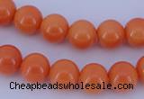 CGL869 5PCS 16 inches 10mm round heated glass pearl beads wholesale