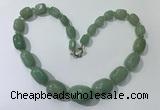 CGN129 22 inches 10*14mm - 20*30mm nuggets green aventurine necklaces