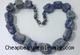 CGN149 19.5 inches 10*14mm - 20*30mm nuggets lapis lazuli necklaces