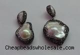 CGP1505 22*50mm - 33*60mm nuggets pearl pendants wholesale