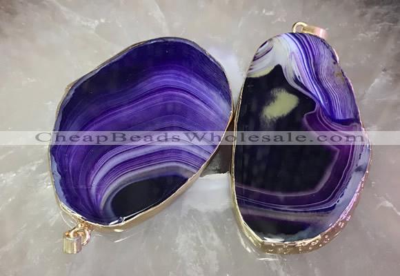 CGP2013 30*50mm - 50*80mm freeform agate slab pendants wholesale