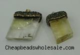 CGP217 20*30mm - 25*40mm freeform citrine gemstone pendants