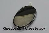 CGP3040 45*65mm - 45*70mm oval druzy agate pendants